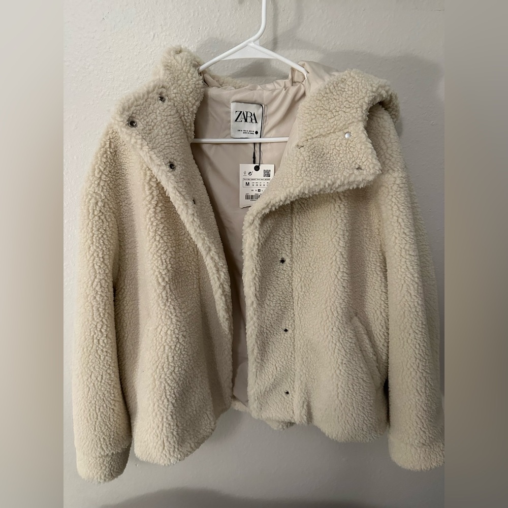 New Zara Teddy Jacket